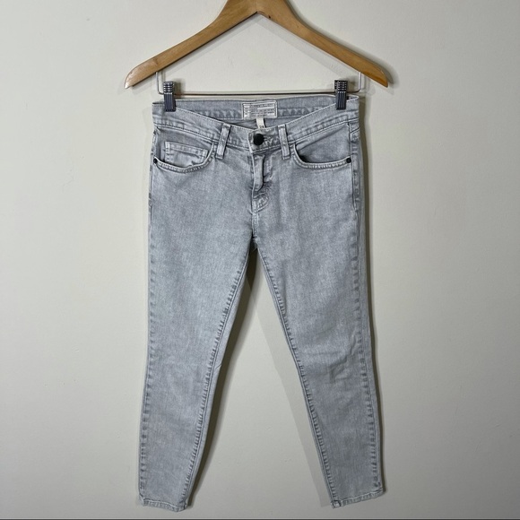 Current Elliott Revolve Soft Grey The Stiletto Skinny Jeans Size 24 - Picture 10 of 10